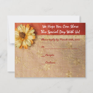 Paper Petals Orange Blume Bat Mitzvah Einladung