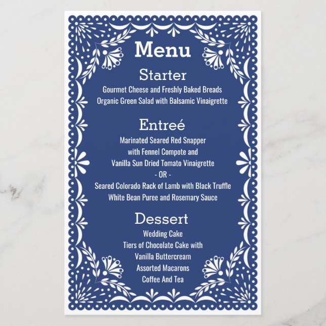 Paper Picado farbenfrohe mexikanische Hochzeit (Vorderseite)