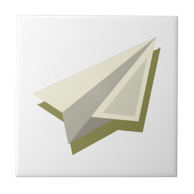 Paper Plane Design Fliese (Vorderseite)