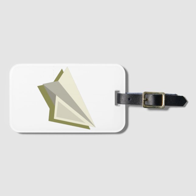 Paper Plane Design Gepäckanhänger (Vorderseite (Horizontal))