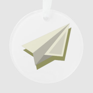 Paper Plane Design Ornament