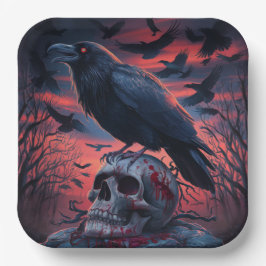 Paper Plate Crow Serie 2 02 Pappteller