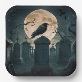 Paper Plate Crow Serie 2 05 Pappteller