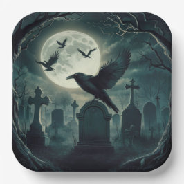 Paper Plate Crow Serie 2 06 Pappteller