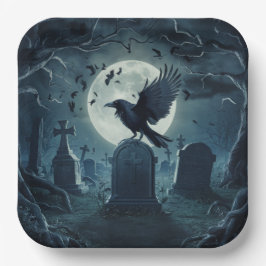 Paper Plate Crow Serie 2 08 Pappteller