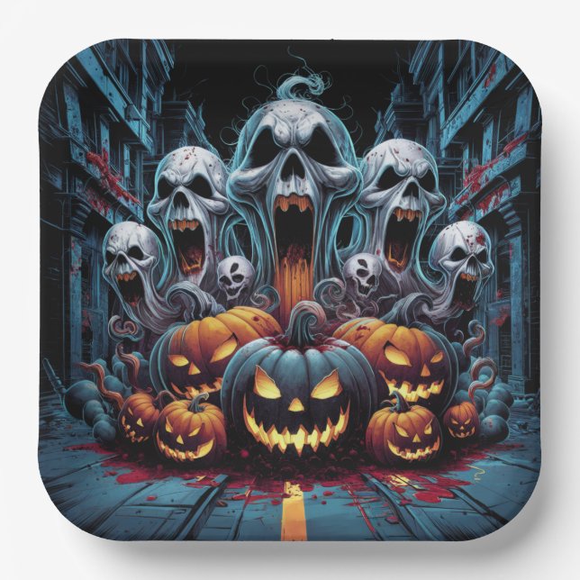 Paper Plate Dark Art Reihe 1 12 Pappteller (Vorderseite)