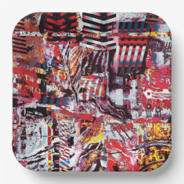 Paper Plate – Fragmented Pulse Pappteller