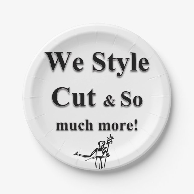 Paper Plates Barber Pappteller (Vorderseite)