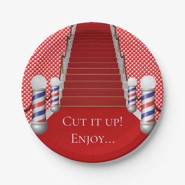 Paper Plates Barbershop Pappteller (Vorderseite)