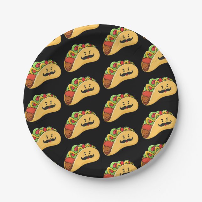 Paper Plates, Black Tacos Pappteller (Vorderseite)