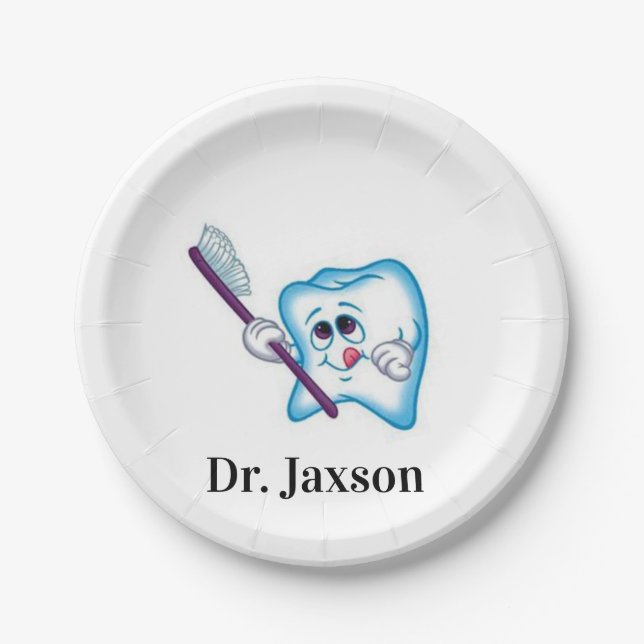 Paper Plates Dentist Teeth  Pappteller (Vorderseite)