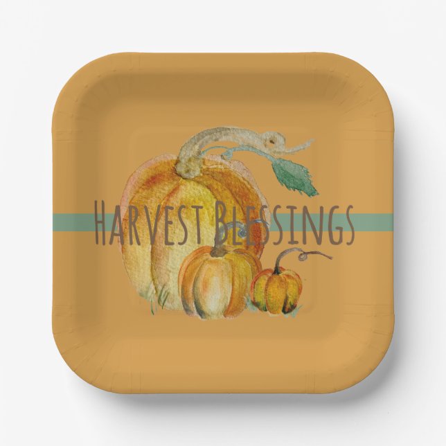Paper Plates: Harvest Blessings Pappteller (Vorderseite)