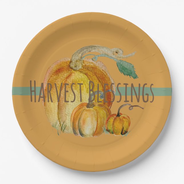 Paper Plates: Harvest Blessings Pappteller (Vorderseite)