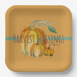 Paper Plates: Harvest Blessings Pappteller