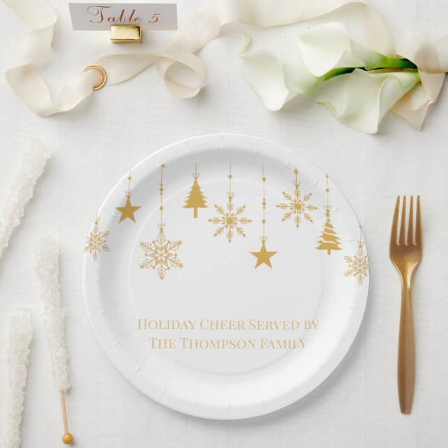 Paper Plates – Holiday Celebration Tableware Pappteller (Hochzeit)