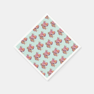 Paper Plates | Vintage Pansy Party Tableware Serviette