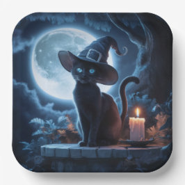 Paper Plattformen Reihe 1 Black Cat 12 Pappteller