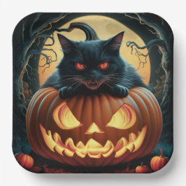 Paper Plattformen Reihe 1 Black Cat 17 Pappteller