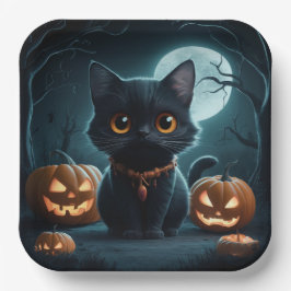 Paper Plattformen Reihe 1 Black Cat 18 Pappteller