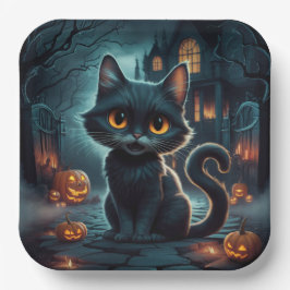 Paper Plattformen Reihe 1 Black Cat 20 Pappteller