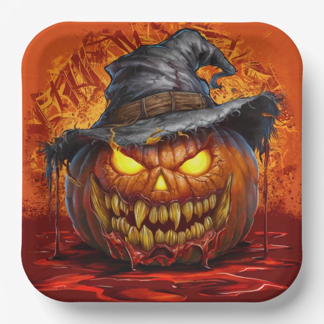 Paper Plattformen Reihe 9 Pumpkin 05 Pappteller (Vorderseite)