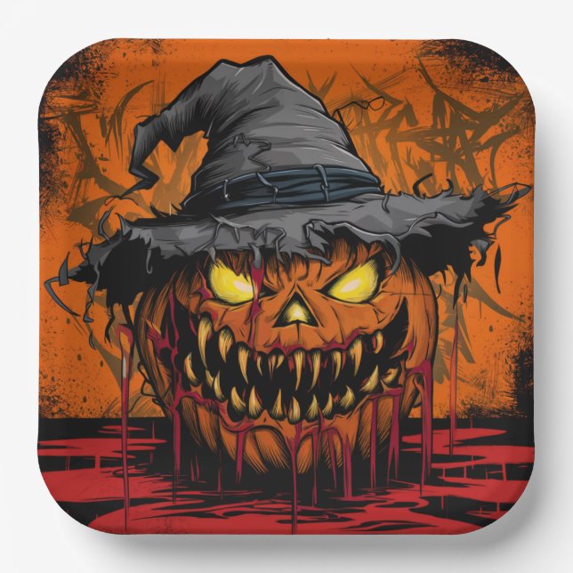 Paper Plattformen Reihe 9 Pumpkin 06 Pappteller (Vorderseite)