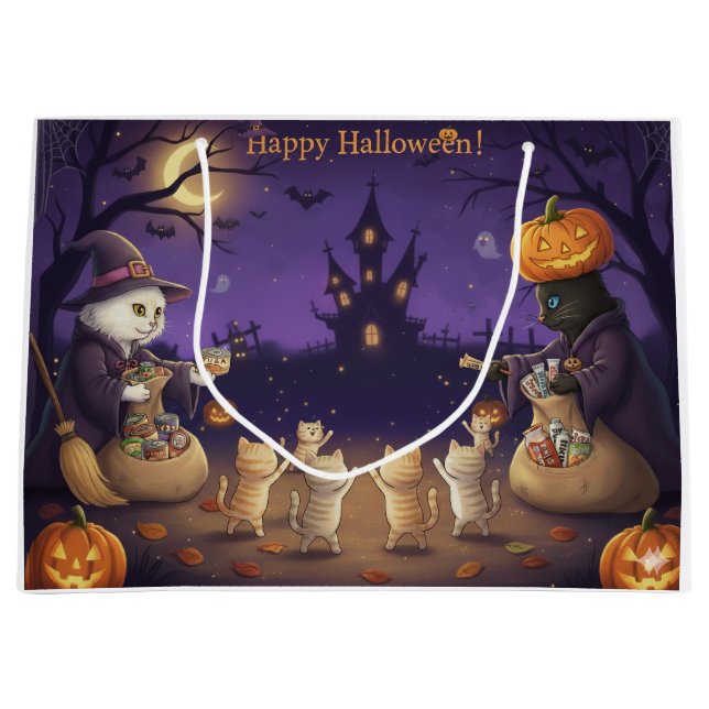 Paper&Pukku frohes Halloween! Große Geschenktüte (Vorderseite)