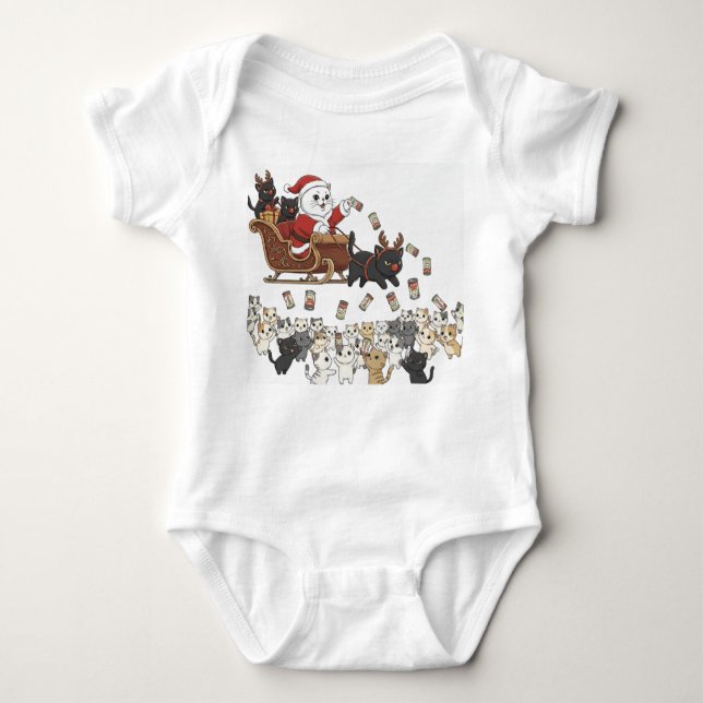 Paper&Pukku Merry Christmas! Baby Strampler (Vorderseite)