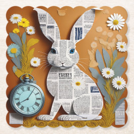 Paper Rabbit Coaster Untersetzer
