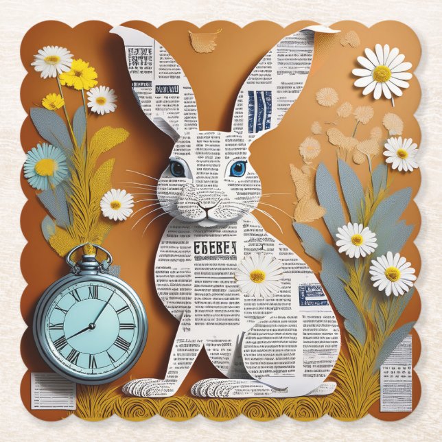Paper Rabbit Coaster Untersetzer
