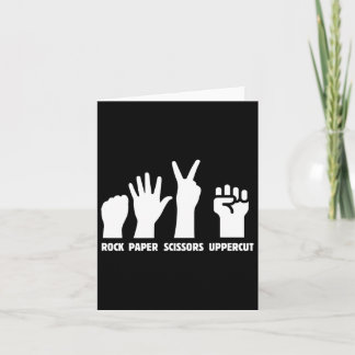 Paper Rock Scissors Uppercut Boxing Martial Arts K Karte