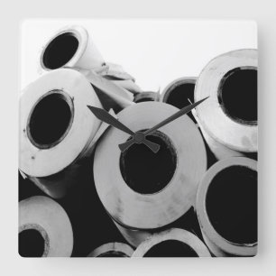 Paper Rolls Cool Unique Quadratische Wanduhr