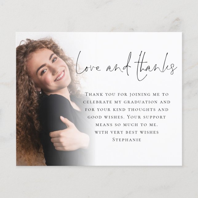 PAPER Script 6 Foto Abschluss Liebe Danke Flyer (Vorne)