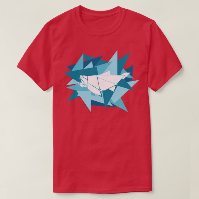 Paper Shards Origami Dunkleosetup T-Shirt (Design vorne)