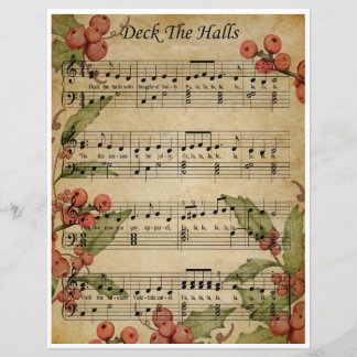 Paper Sheet Music Art Decke die Hallen