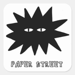 Paper Street Square Star Aufkleber