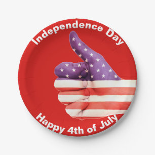 Paper Teller 4. Juli Unabhängigkeitstag Lebensmitt