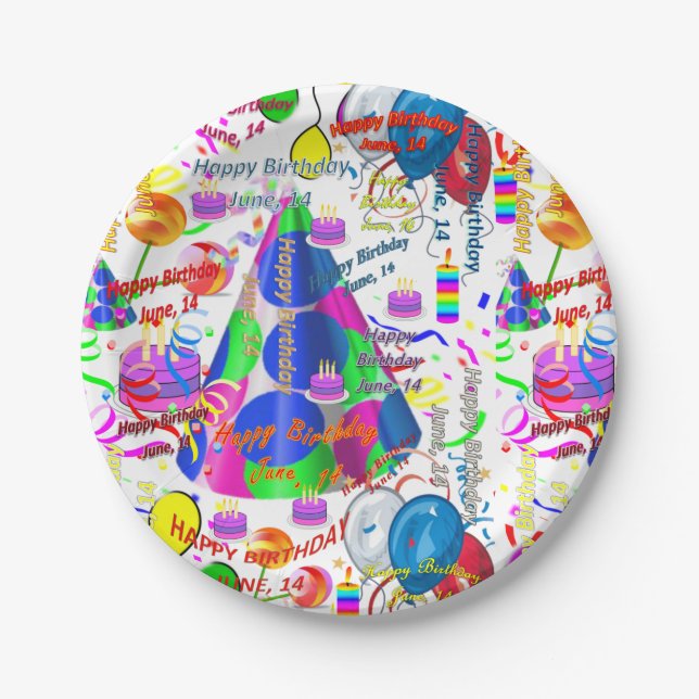 Paper Teller Juni, 14 Geburtstag (Vorderseite)