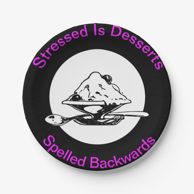 Paper Tellers Funny Desserts Geburtstagskuchen Pappteller (Vorderseite)