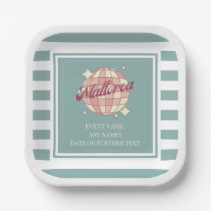 Paper Tellers Mallorca Spanien Fest-Veranstaltung Pappteller