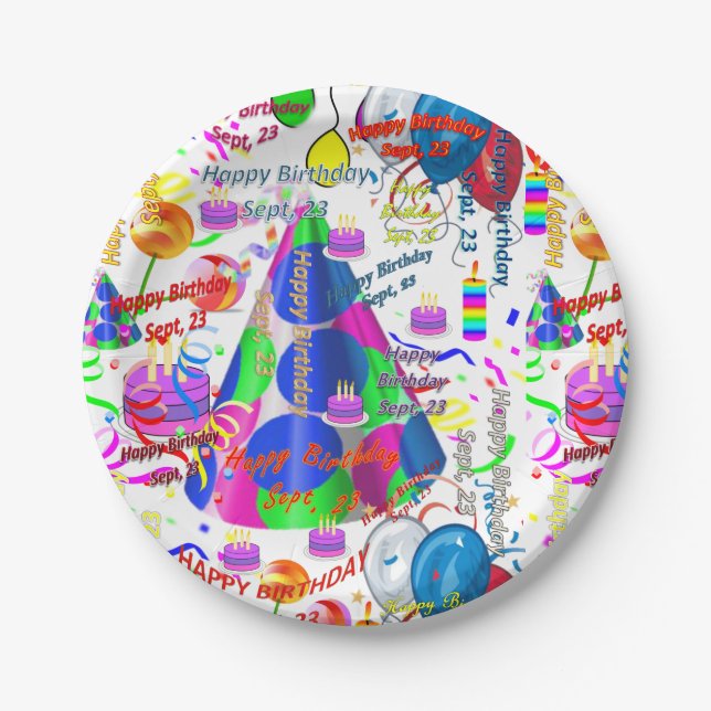 Paper Tellers September, 23. Pappteller (Vorderseite)