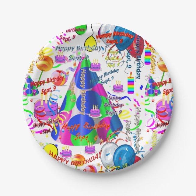 Paper Tellers September, 9. Pappteller (Vorderseite)