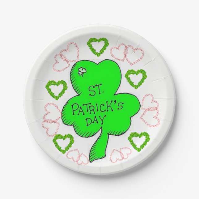 Paper Tellers St. Patrick's Day Pappteller (Vorderseite)