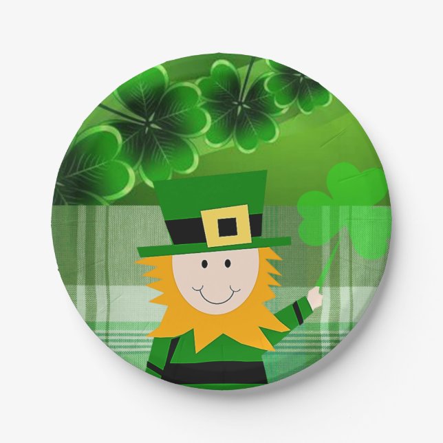 Paper Tellers St. Patrick's Day Pappteller (Vorderseite)