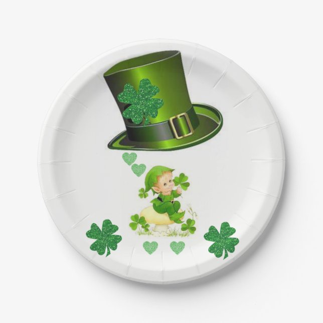 Paper Tellers St. Patrick's Day Pappteller (Vorderseite)