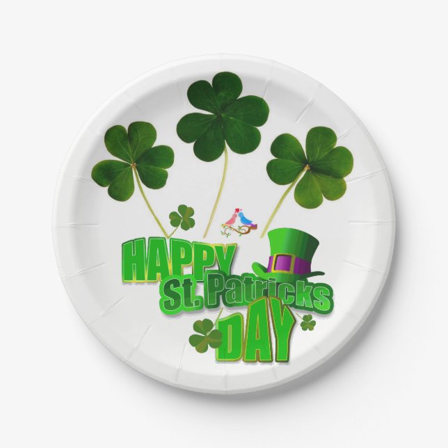 Paper Tellers St. Patrick's Day Pappteller (Vorderseite)