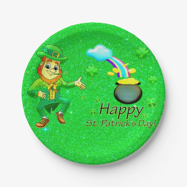 Paper Tellers St. Patrick's Day Pappteller (Vorderseite)