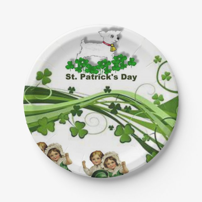 Paper Tellers St. Patrick's Day Pappteller (Vorderseite)