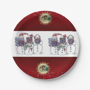 Paper Tellers Weihnachten Pappteller