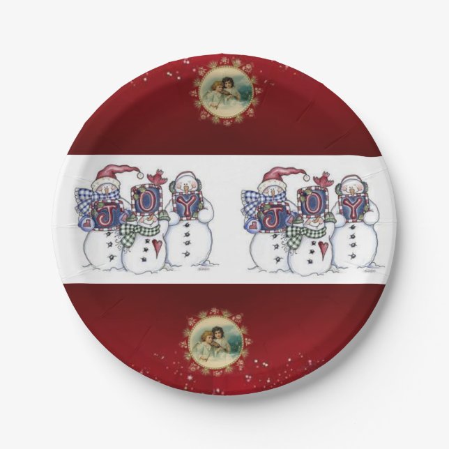 Paper Tellers Weihnachten Pappteller (Vorderseite)